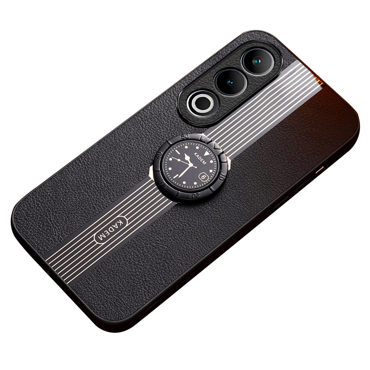 KADEM For OnePlus Ace 3V 5G Case Leather+Acrylic+TPU Phone Cover Support Magnetic Car Holder KADEM For OnePlus Ace 3V 5G Case Leather+Acrylic+TPU Phone Cover Support Magnetic Car Holder